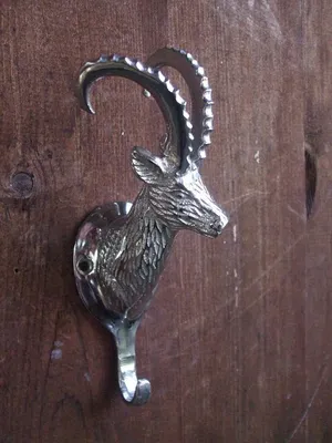 Produktbild von Garderobenhaken Steinbock Wandgarderobe Wandhaken Alu massiv