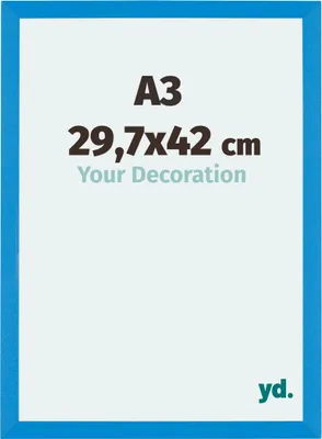Produktbild von Bilderrahmen, 29.7x42 cm, Hellblau, MDF, Mura