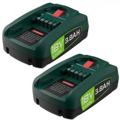 Obrázek produktu pro Náhradní akumulátor, kapacita 3800 mAh, kompatibilní s elektrickým nářadím 18 V, 2 ks