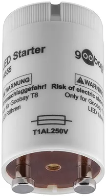 Produktbild von Goobay 54555 LED Starter, Grau - für LED Röhre T8