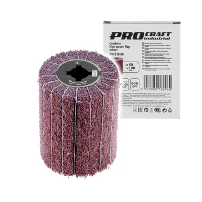 Imagen del producto de Rodillo abrasivo de lamelas Procraft DNF810.80, fabricado con material no tejido