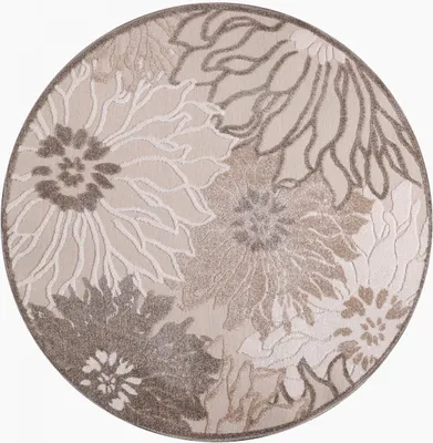 Image de CHIMEKA tapis rond d'extérieur tissé en kilim