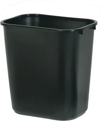 Produktbild von Rubbermaid Papierkorb 26,6 Liter rechteckig PE schwarz