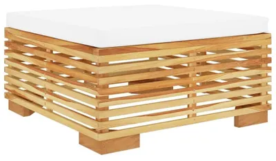 Immagine prodotto di Poggiapiedi in legno di teak massello con cuscini