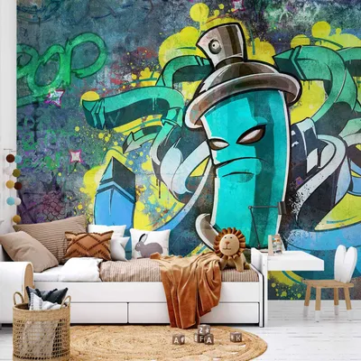 Produktbild von Vlies Fototapete - Graffiti maker 250x175 cm Streetart 10110905-2