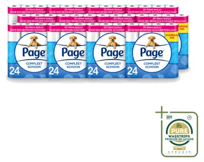 Obrázek produktu pro 12 rolí toaletního papíru "Page Compleet Schoon" - 2 vrstvé - balení s 12 kusy