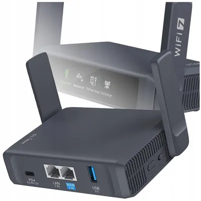 Zdjęcie produktu dla Router Podróżny MOBILNY GL.iNet Slate 7 GL-BE3600 WiFi 7 VPN OpenWrt 2.5G