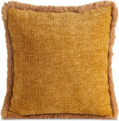 Image de EUROFIRANY | Housse de coussin - Housse de coussin décorative - Housse de coussin décorative - 45 x 45 cm - orange - Housse de coussin