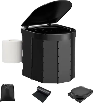 Produktbild von Tragbares Campingtoilet für Erwachsene mit Robuster Unterstützung und Bequemen Sitz