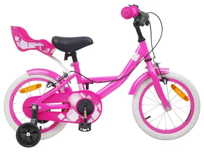 Obrázok produktu pre Detský bicykel vidaXL 12 palcov pre deti vo veku 2–4 roky, ružový