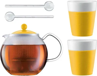 Produktbild von Bodum Teebereiter + 2 Gläser Gelb AK1830-XY-Y15-7