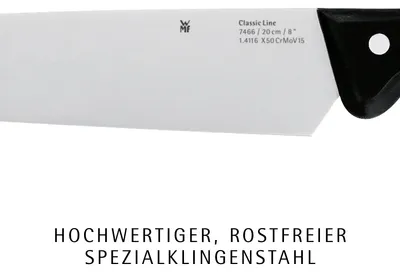 Obrázok produktu pre WMF 4000530680099, Nôž santoku, Nerezová oceľ, 1 kusov