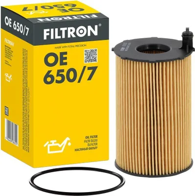 Produktbild von Ölfilter FILTRON OE 650/7 Filtereinsatz für VW Touareg (7P5, 7P6) für AUDI A4 Avant (8K5, B8) A6 Avant (4G5, 4GD, C7) Q5 (8RB) A5 Sportback (8TA)