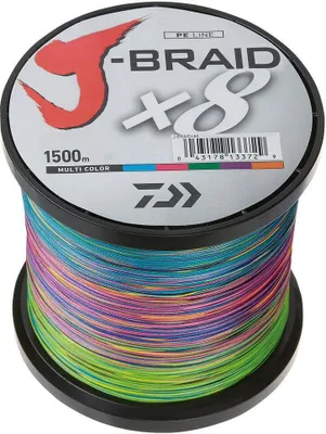 Produktbild von Daiwa Schnur J-Braid Farbe Multicolor Länge 1500m ø 0,24mm