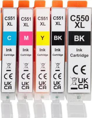 Produktbild von Crelando Druckerpatronen Multipack Qualitätstinte 550/551XL für Canon