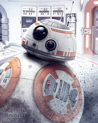 Produktbild von Poster Star Wars the Last Jedi BB-8 Peek 40x50cm