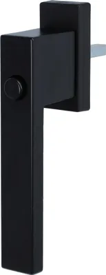 Produktbild von Design Fenstergriff Rasterolive Schwarz Aluminium Fensterbeschlag 7x35mm Vierkant pulverbeschichtet Druckknopf