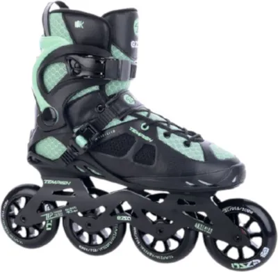A single inline skate is shown against a white background.
