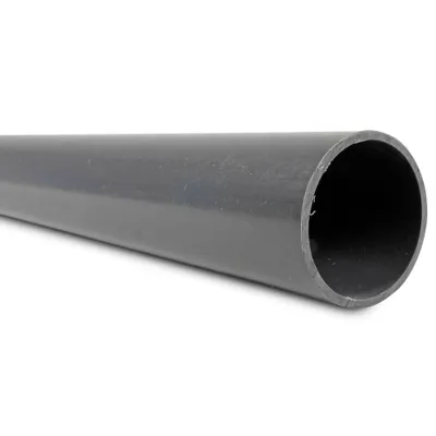 Produktbild von d 50 PVC Rohr ohne Muffe grau 1,0 m
