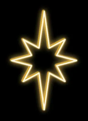 Image de DecoLED, éclairage LED en forme d'étoiles, pour intérieur, 35 x 50 cm, lumière blanc chaud