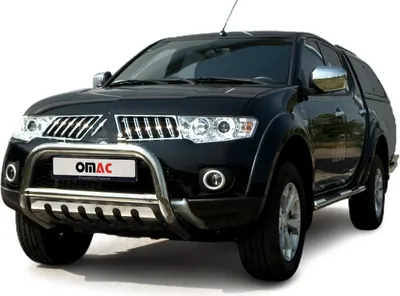 Immagine prodotto di Barra di protezione paraurti anteriore per Subishi L200 2006-2009 ABE in acciaio inox argento