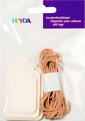 Produktbild von HEYDA 204870734 Geschenkanhänger-Set Packung 95 x 135 cm creme