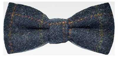 Produktbild von Fliege für Jungen, Heritage Karo, marineblau, Tweed, Landhaus-Fliege