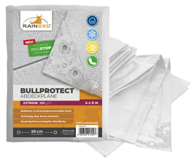 Produktbild von Rainexo Transparente Abdeckplane 250g/m² 4x6m "Premium"