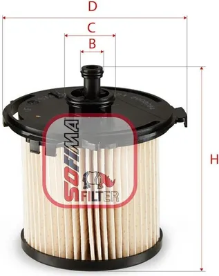 Produktbild von Kraftstofffilter SOFIMA S 6074 NE für FORD Transit Custom V362 Kastenwagen (FY, FZ) Filtereinsatz
