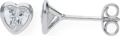 Produktbild von JuwelmaLux Herz Ohrstecker 925 Silber rhodiniert JL10-06-1167