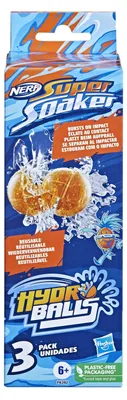 Imagen del producto de Nerf Super Soaker: Paquete de 3 bolas de agua