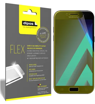 Produktbild von 3x Schutzfolie für Samsung Galaxy A5 (2017) Folie, 100% Displayabdeckung, Flex