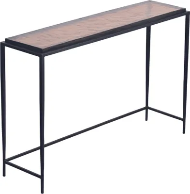 Produktbild von SIGNATURE - Große Konsole aus Rauchglas und schwarzem Metall L110 cm - IGLOO