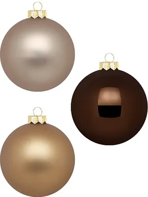 Produktbild von Inge‘s Christmas Decor 15101P106, Kugel-Weihnachtsschmuck, Glas, Mehrfarbig, 10 cm, 6 Stück(e)