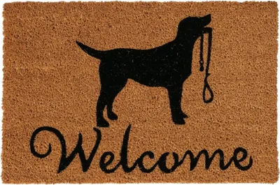 Produktbild von Boltze Fußmatte Hund Willkommen Kokosnuss 60 x 40 cm
