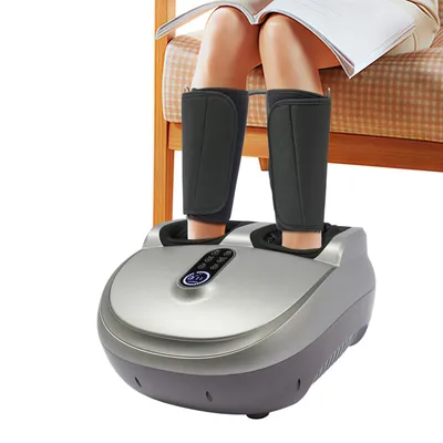 Image de Appareil de massage des pieds, appareil de massage des jambes et des pieds avec fonction chauffante, pour la maison et le bureau