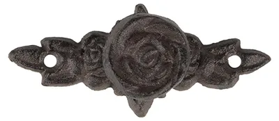 Zdjęcie produktu dla Clayre & Eef Gałka do drzwi 4x4x10 cm Brązowy Metal