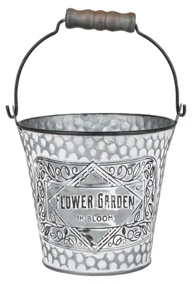 Obrázok produktu pre DOCHTMANN Kvetináč FLOWER GARDEN vedro 11,5 x 10,5 cm, kov
