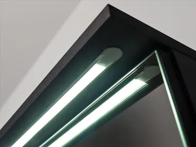 Image de Armoire de toilette armoire murale salle de bain avec miroir 80 cm éclairage LED