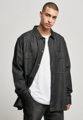 Produktbild von Urban Classics - Oversized Denim Hemd black washed - L