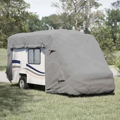 Image de vidaXL Housse de protection pour camping-car Gris 610x235x275 cm Non-tissé