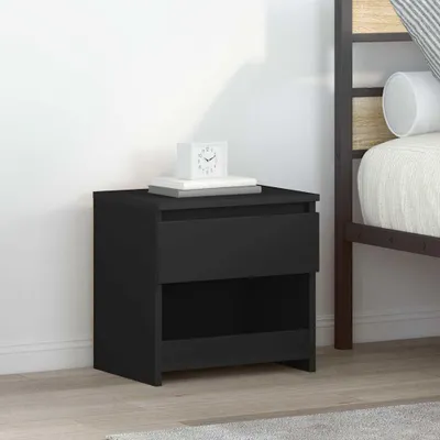 Obrázok produktu pre vidaXL Nočné stolíky 2 ks čierne 40x30x39 cm Drevo Materiál