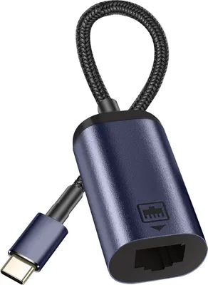 Image de Avizar, câble adaptateur (USB-C vers Ethernet, 10 cm), gris