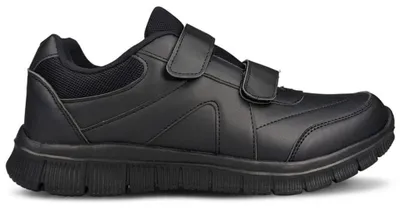 Produktbild von Herren Klettverschluss Sneaker Kunstleder Freizeitschuhe in Schwarz Gr.44