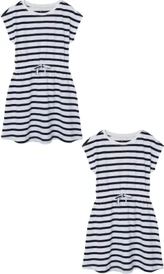 Produktbild von NAME IT Kleid 2er-Set Midi Blusen Baumwolle Dress Kurzam Rundhals Größe: