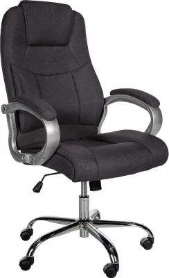Produktbild von Ergonomischer Bürostuhl, Bürostuhl, bis 150 kg belastbar – Verstellbare Komfortoptionen | Farbe: dunkelgrau