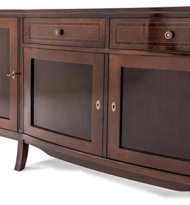 Zdjęcie produktu dla Elegancka klasyczna komoda z drzwiami, szufladami i półką