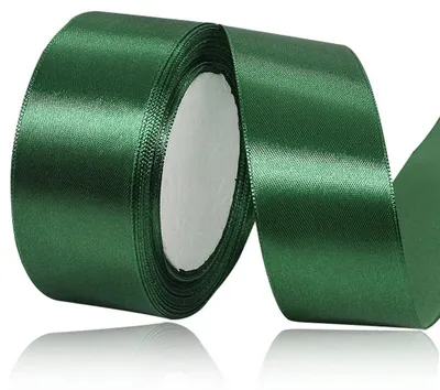 Satinschleife dunkelgrün 40 mm x 22 m, Geschenkband aus Polyester
