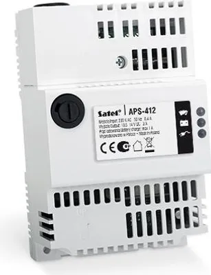 Zdjęcie produktu dla Satel APS-412, 10,5 V, 12 V, 4 A, Przeładowanie, Kompaktowy, Szary