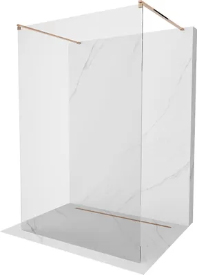 Image de Mexen Kioto paroi de douche à poser 180 x 200 cm, transparent 8 mm, or rose - 800-180-002-60-00